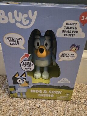 Bluey Interactive Hide & Seek Talking Figure - Blue